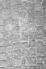 fragment of granite pavers in different color schemes