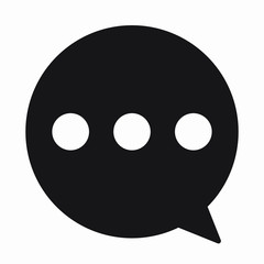 sms icon, sms symbol in flat style, sms icon on white background, sms icon for web site, comment icon