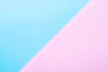 Blue and pink paper background.
