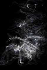 Smoke on black background