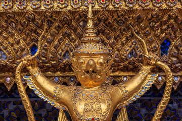 Golden Garuda's in Wat Phra Kaew