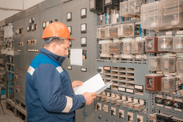 Electricians at the substation