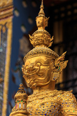 Fototapeta na wymiar Yaksha's in Wat Phra Kaew, Grand Palace
