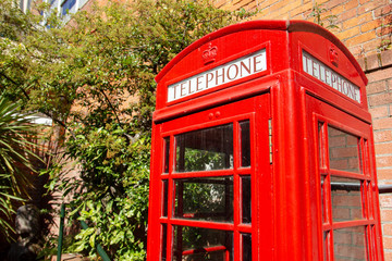 A phone booth on a street of Victoria