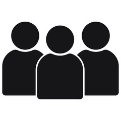 People icon, group icon. People icon in flat style, People icon for web design.
