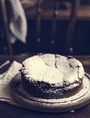 Chocolate cake food photography recipe idea