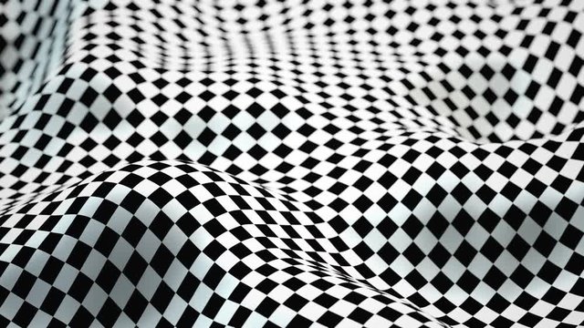 Abstract Morphing Checker Surface Seamless Loop