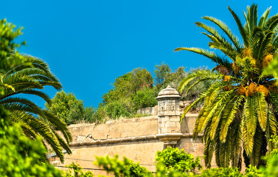 Old city walls in Oran, Algeria