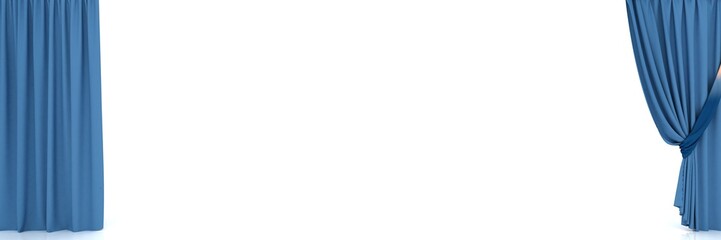 curtains. 3D rendering.