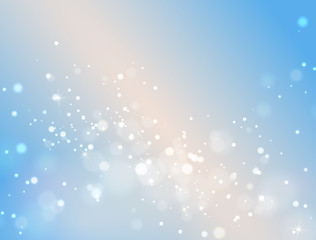 Naklejka premium Vector abstract blue bokeh background light effect.