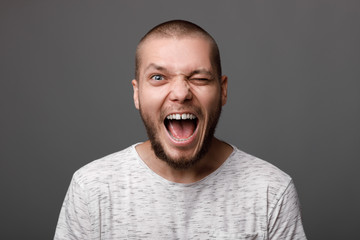 portrait of young smiling man