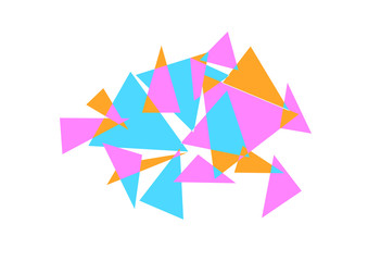 Geometric triangle abstract background , Vector illustration.