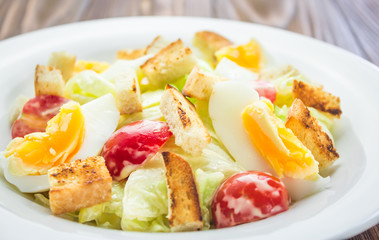 Caesar salad, close-up
