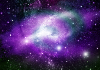 Naklejka premium galaxy in a free space