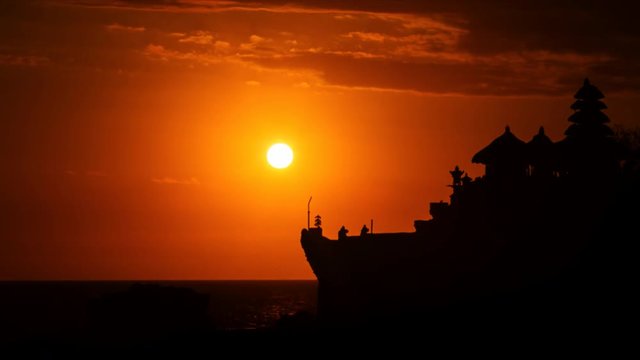 Tanah Lot sunset timelipse,Bali,Indonesia