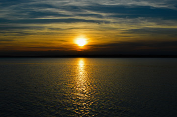 Fototapeta premium Sunset Lough Derg Ireland