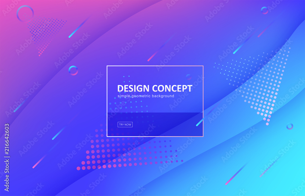 Poster abstract background, gradient geometric vector design. graphic pattern in minimal style. dynamic mot
