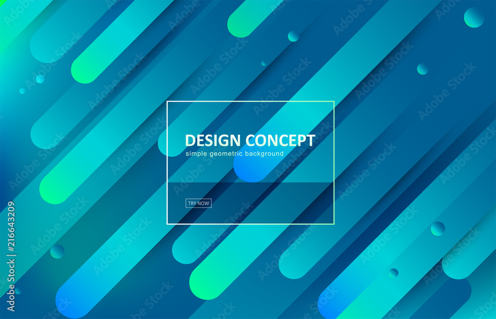 Fototapete abstract background, gradient geometric vector design. graphic pattern in minimal style. dynamic mot