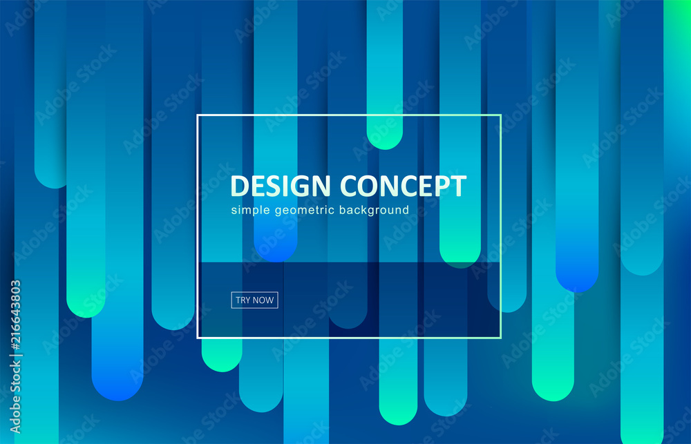Fototapete abstract background, gradient geometric vector design. graphic pattern in minimal style. dynamic mot