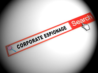 Corporate Espionage Covert Cyber Hacking 2d Illustration