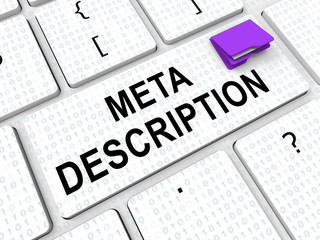 Meta Description Website Seo Source 3d Rendering