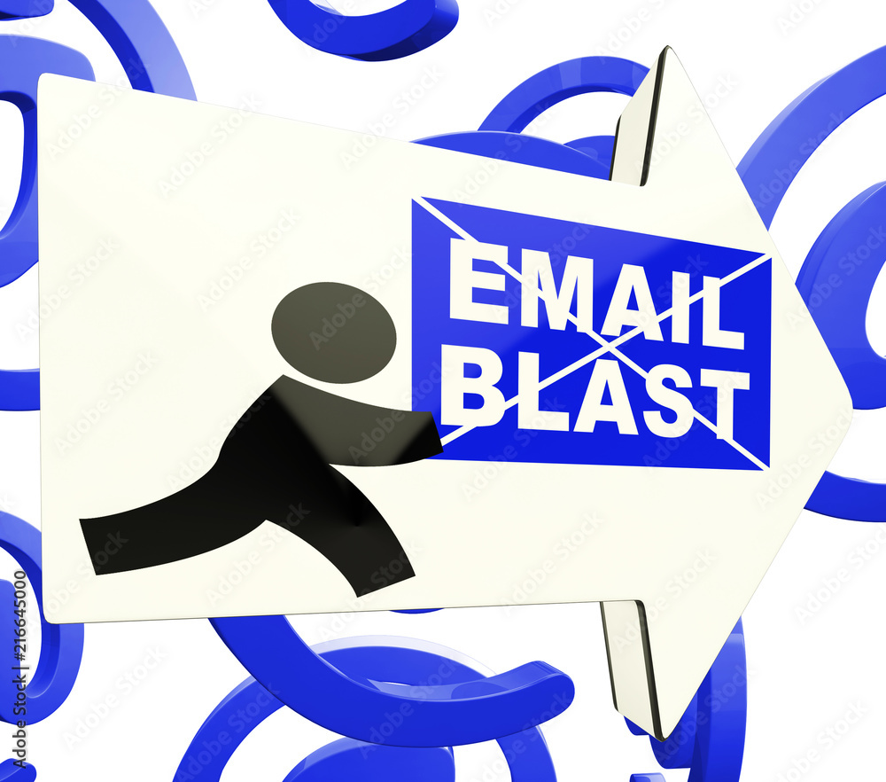 Poster email blast newsletter promotion delivering 3d rendering