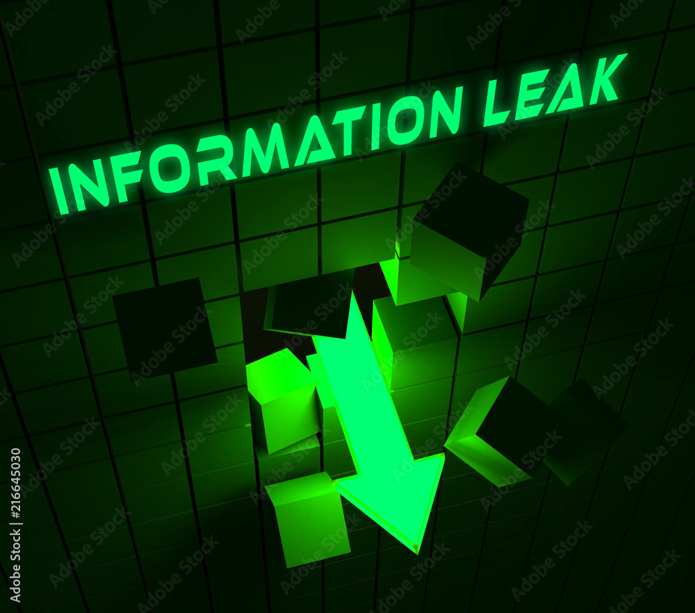 Poster information leakage unprotected digital flow 3d rendering