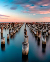 Poster Im Rahmen Long exposure of Princes pier in Melbourne, Australia © Andrew Robins