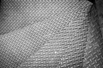 Metal floor sheet non-slip surface.