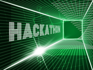 Hackathon Technology Threat Online Coding 3d Illustration