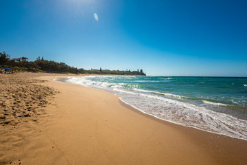 Fototapeta na wymiar View of Shelly Beach at Caloundra, Sunshine Coast, Queensland, Australia