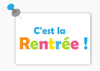 Etiquette : c'est la rentrée