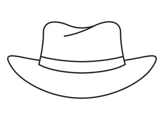 elegant hat isolated icon vector illustration design