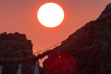 糸島二見ヶ浦の夕陽
