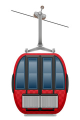 cabin ski cableway vector illustration © kontur-vid