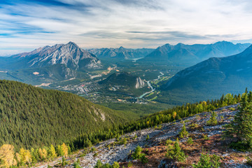 Morning over Banff, Rocky Mountains Canada