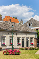 Courtyard of the historic guest house of Doesburg, The Netherlands