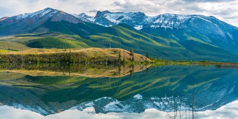 Cinquefoil Mountain Reflection, Jasper Canada