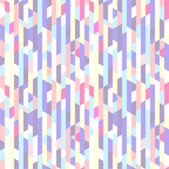 Seamless vertical pattern. Multicolored background. Abstract polygonal wallpaper. Print for polygraphy, banners, t-shirts and textiles. Texture for design