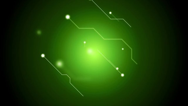 Dark green glowing tech circuit board technology motion design. Video animation Ultra HD 4K 3840x2160