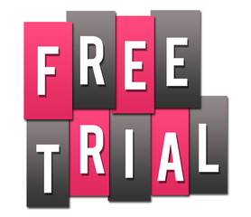 Free Trial Pink Grey Stripes Group 