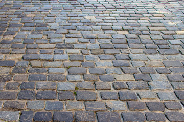 old road, paved with stone on Nemiga