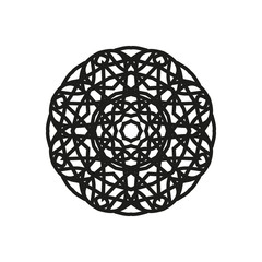 Simple Mandala Shape. Vector Mandala