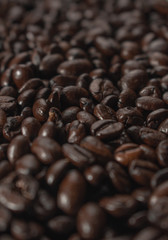 Coffee beans background texture
