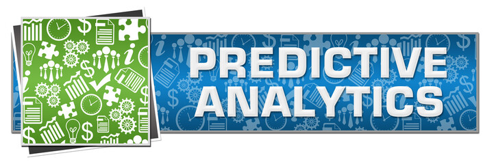 Predictive Analytics Green Left Symbols Blue Text 