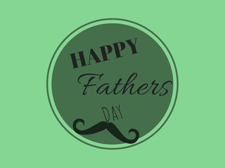 FATHER'S DAY CARD WITH CALLIGRAPHY AND COLORS. HAPPY FATHERS DAY.