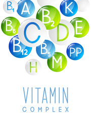 Main vitamins background for Your design