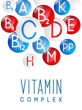 Main vitamins background for Your design