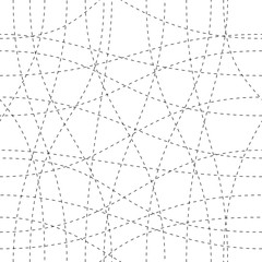 Curve wavy lines seamless pattern, vector repeat endless background, tangled stripes trendy tiling wallpaper motif. 