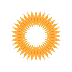 Sun Symbol. Sunflower design logo vector